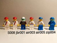 Lego Minifiguren City s008 jbr001 air003 air005 zip004 Pilot Berlin - Hellersdorf Vorschau