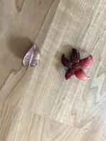 2 x Brosche_Anstecknadel_Anstecker_rot * Blatt_Blume_Blüte Niedersachsen - Gifhorn Vorschau