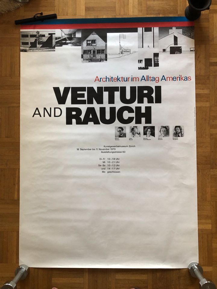 Venturi and Rauch Plakat +Katalog -Architektur im Alltag Amerikas in Detmold