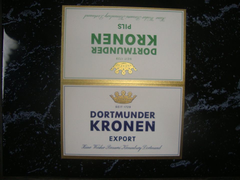 30x Aufsteller Emblem Dortmunder Kronen Brauerei Kronenbrauerei in Schwerte