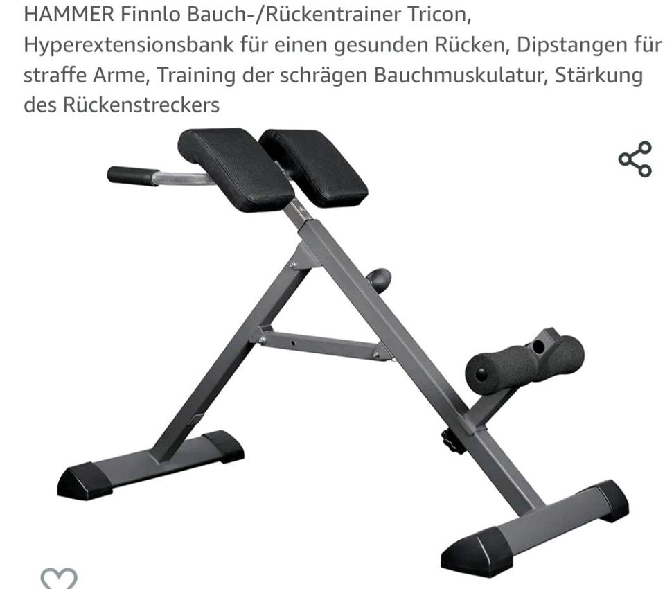 Bauch/Rückentrainer Tricon  Hammer Finnlo in Ehlscheid