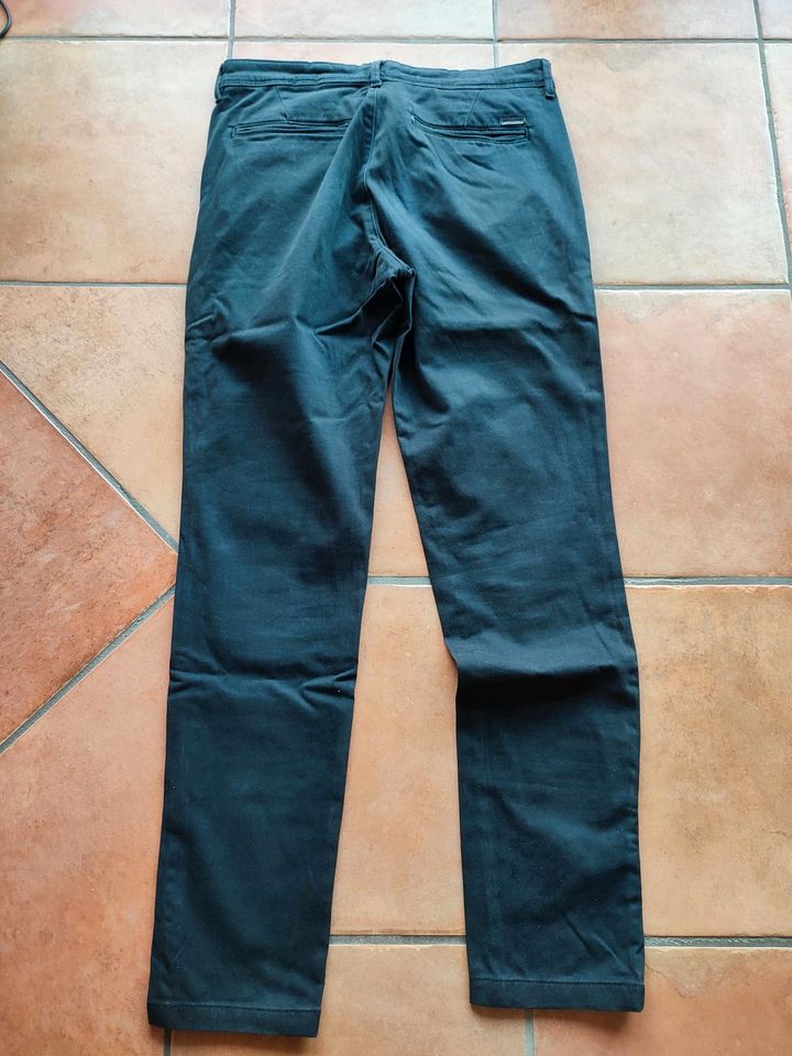 Schwarze Stoffhose, Jack&Jones, Marco slim, W30/L32 in Arnsberg