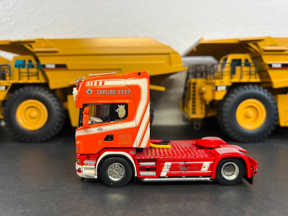 Modell Scania R5 Topl. 4x2 + Tankauflieger WSI 1/50 TVT in Ratingen