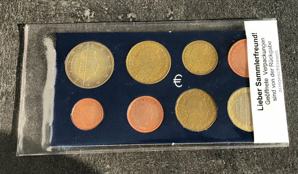 KMS Luxemburg Kursmünzensatz 2002 - Euro Coin Set neu. versiegelt in Wiesentheid