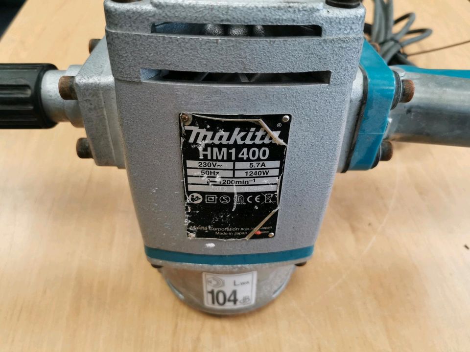 Makita HM 1400 Abbruchhammer mit Meissel+Rechnung in Berlin