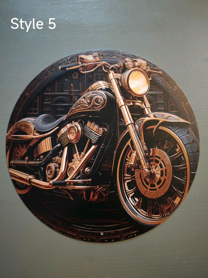 Wanddeko, Deko, Aluminium, Vintage Retro Biker Motorrad 20 cm in Berlin