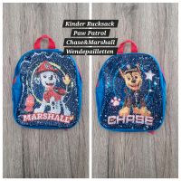 Kinder Rucksack Paw Patrol Chase & Marshall mit Wendepaillietten Niedersachsen - Lehre Vorschau