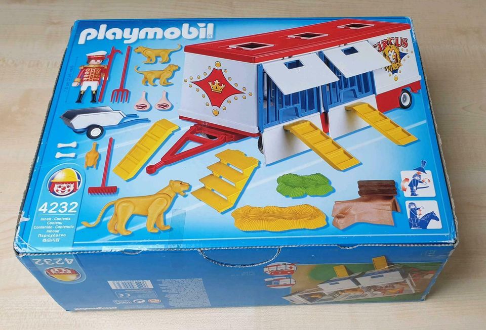 4232 Playmobil Zirkuswagen mit Raubtiermanege in Dielheim