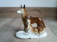 Porzellan Porzellanfigur Windhund Figur Schäferhund vintage Sachsen - Kohren-Sahlis Vorschau
