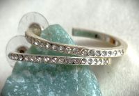 Creolen, elegante Ohrringe mit Zirkonia, Modeschmuck München - Trudering-Riem Vorschau