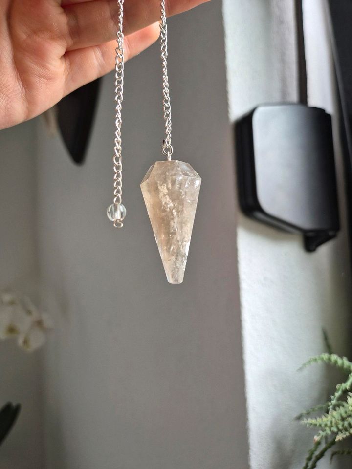 Rauchquarz Pendel Edelstein Mineralien Kristall selten Kette in Neukirchen-Vluyn