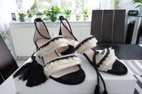 Damen Sandalette mit Fesselschnürung von Heine Gr 37 Hessen - Biblis Vorschau