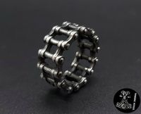 Ring Biker Kette Fahrradkette Edelstahl Stainless Steel Rocker Sachsen-Anhalt - Spickendorf Vorschau