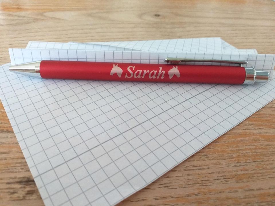 Kugelschreiber Stift "Sarah" Namensgeschenk Pferde in Flensburg