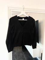 H&M Basic Cardigan Strickjacke Schwarz S 36 Strickpulli Knöpfe Hessen - Burghaun Vorschau