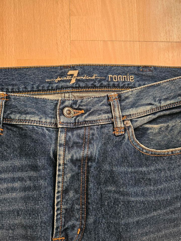 7 FOR ALL MANKIND JEANS MAN ‍♂ GR. 38 BLAU - RONNIE TOP - WIE NEU in Duisburg