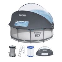 Bestway , Frame Pool Set mit Filterpumpe + Verdeck Ø 366 x 100 cm Nordrhein-Westfalen - Grevenbroich Vorschau