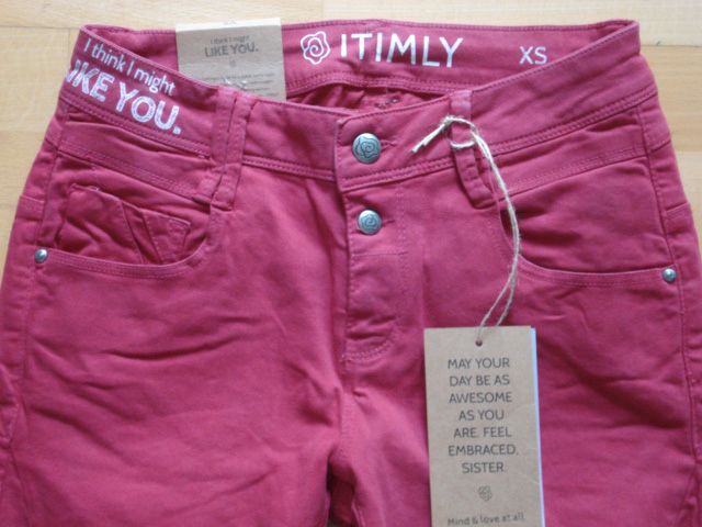 modische Damenhose, ITIMLY Mette, rot, Gr. XS, NEU in Oldenburg