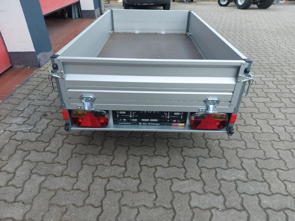 Tieflader 750 kg STEMA Pkw Anhänger ALU 2x1m in Lutherstadt Wittenberg