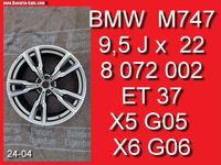 ❌ Original BMW M Felge 36118072002 747M 9,5x22 ET37 Cerium Grau Bayern - Bernhardswald Vorschau