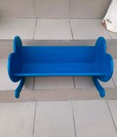 Vintage Puppenbett/Wiege aus Holz*blau L50×B22×H29 cm Nordrhein-Westfalen - Drensteinfurt Vorschau