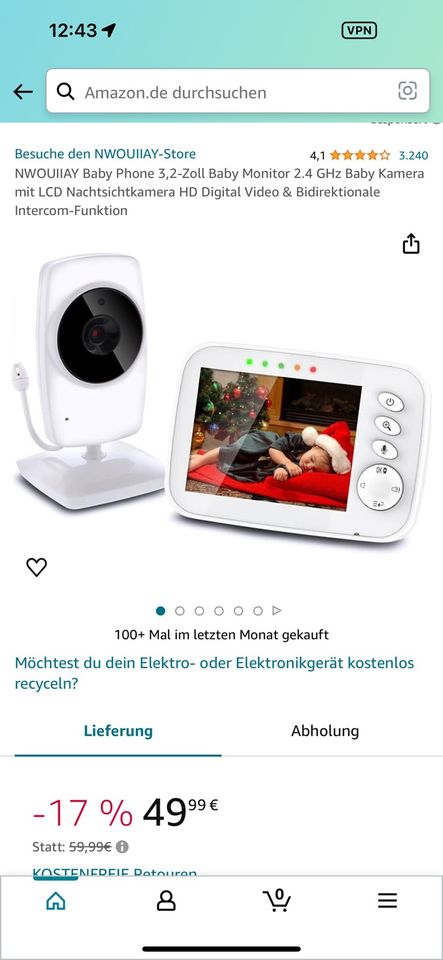 Babyphone Überwachungskamera 2x in Frankfurt am Main