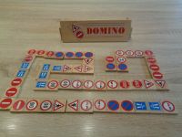 Spiel Domino mit Verkehrsschilder Holzspiel in Holzschachtel Saarland - Schiffweiler Vorschau