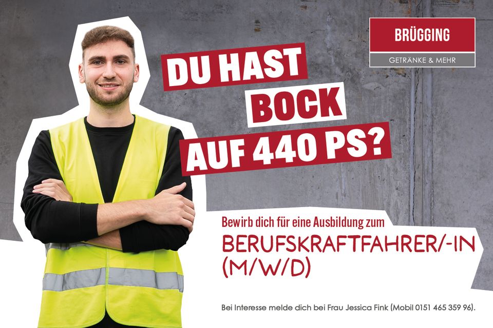 Ausbildung zum Berufskraftfahrer 2024 in Cloppenburg (m/w/d) in Cloppenburg