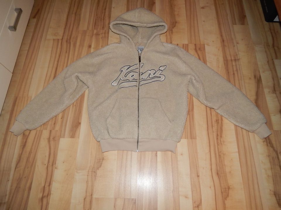 Karl Kani Zip Hoodie Teddy Jacke Fleecejacke Gr. XXS in Lotte