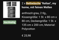 2er Pack Bettwäsche neu grau/hellgrau Leipzig - Leipzig, Zentrum Vorschau