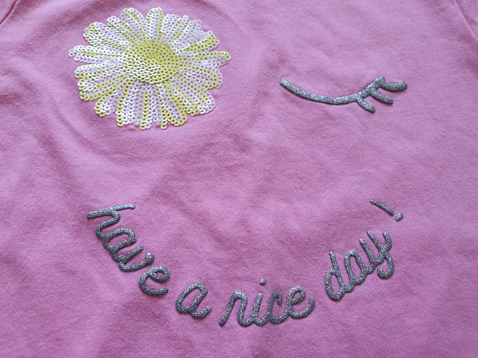 S.Oliver_pinkfarbenes Sommer Kleid mit Sonne und Smiley_Gr.134 in Wolfsburg