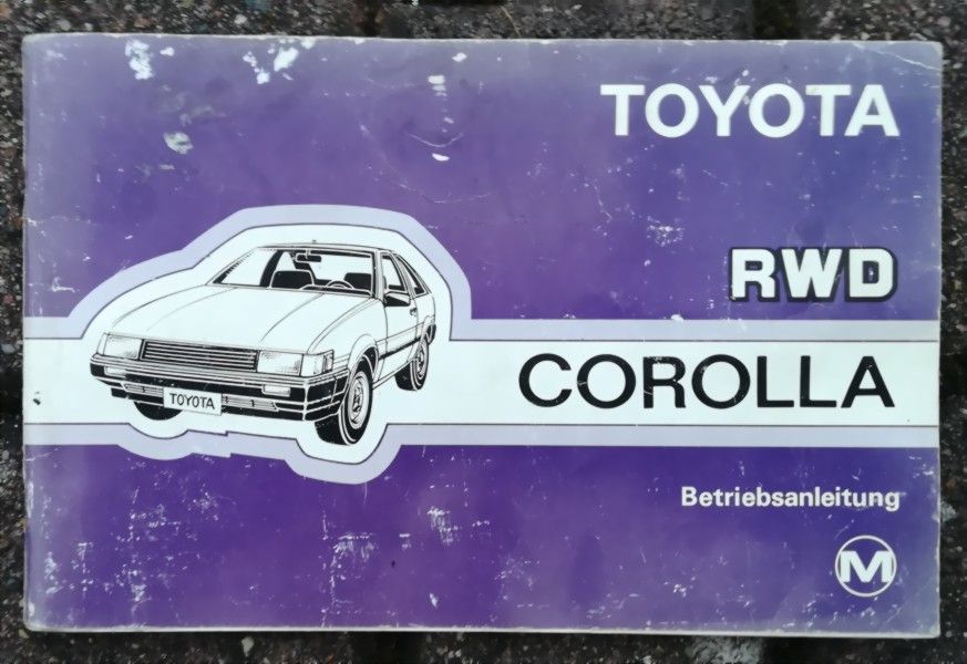 Toyota Corolla RWD GT AE86 Betriebsanleitung Manual Original ✅ in Schwarzenborn
