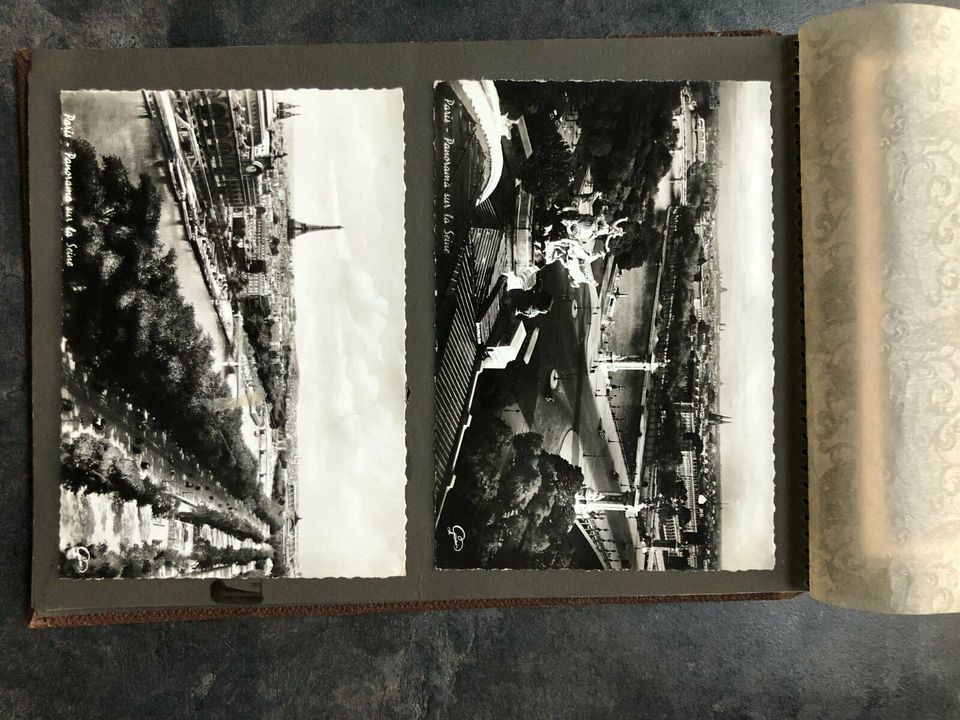 Altes Fotoalbum mit 56 Ansichtskarten, Paris, Wien, Palermo...... in Taufkirchen München