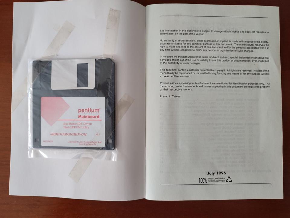 CHAINTECH 5IGM Bedienungsanleitung mit Floppy-Diskette Treiber in Berlin