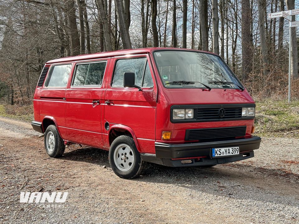 VW T3 Multivan 2,1 WBX 5-Gang Tornadorot WoMo Zulassung Rest-TÜV in Göttingen