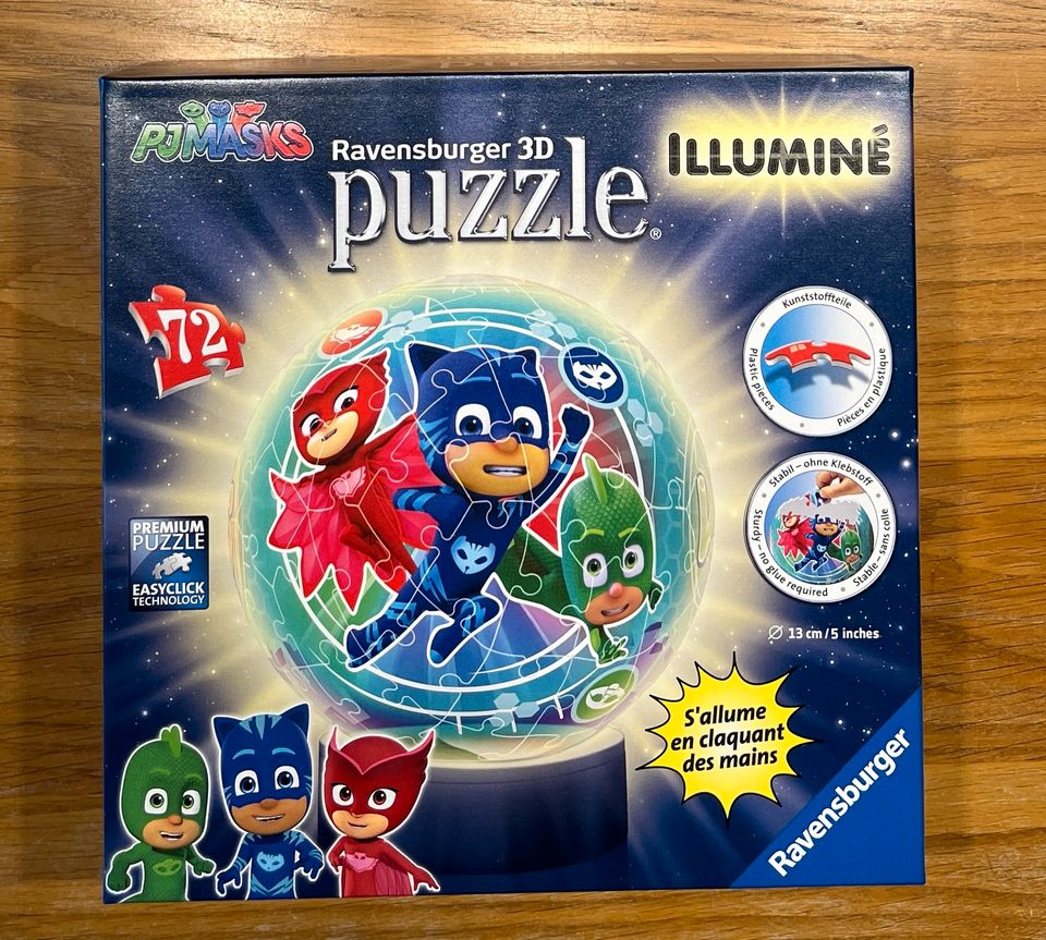 3D Puzzle Kinder Puzzleball Nachtlicht PJMasks Nemo in Stuttgart