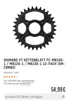 Shimano XT Kettenblatt 12 Fach Nordrhein-Westfalen - Solingen Vorschau