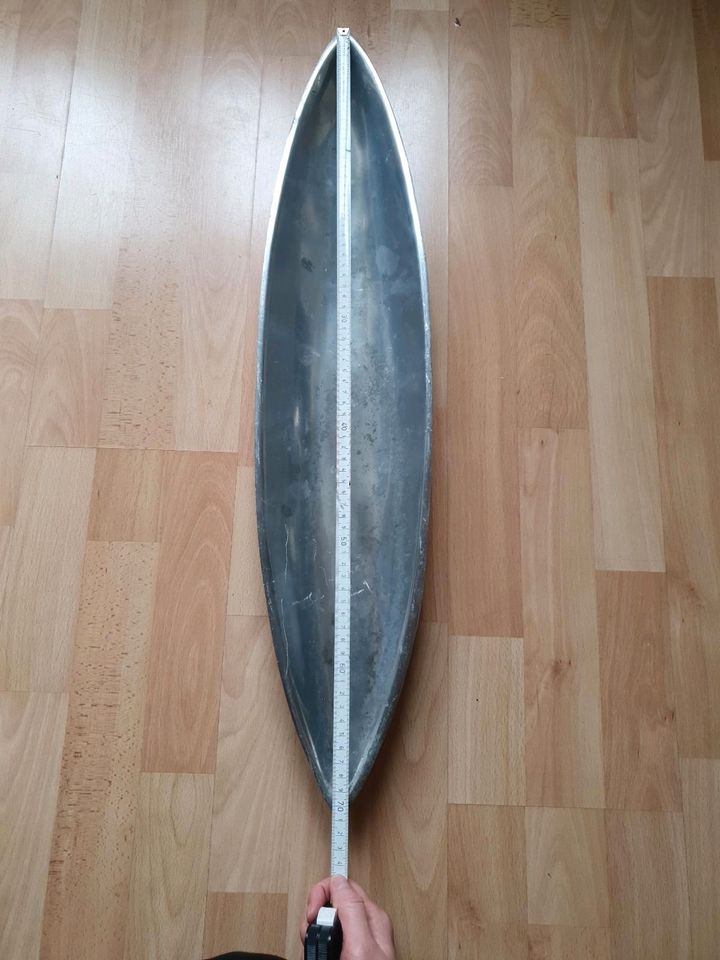 Dekoschale Alu Silber Schiffchen 71 cm in Gebhardshain