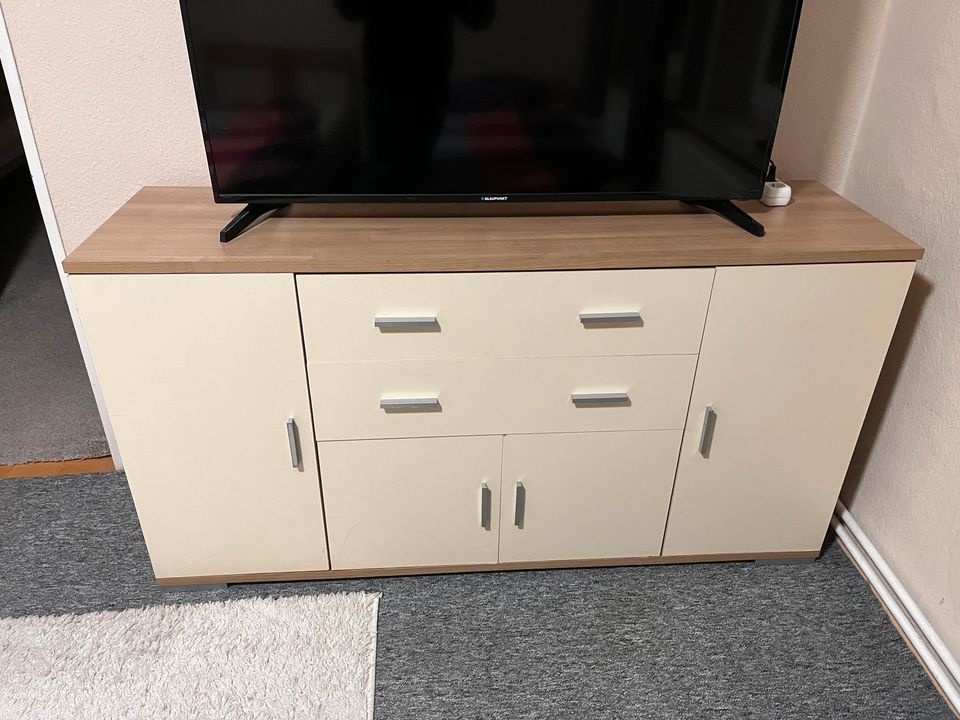 Kommode Sideboard Wohnzimmer TV Schrank mit 2x Schubladen in Neumünster