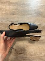 Schuhe Sandalen Ballerinas Absatz Tamaris 37 schwarz Leder Brandenburg - Potsdam Vorschau