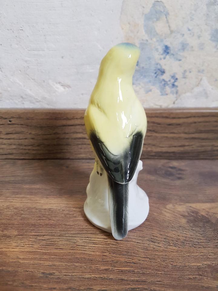 Sittich Papagei Gräfenthal Vogel Porzellan Keramik Deko Figur in Jena