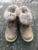 Braune Timberland Boots Gr. 39, Stiefel, Fake Fur gefüttert Niedersachsen - Barendorf Vorschau