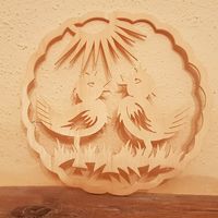 zuckersüßes Holz - Fensterbild * Ostern * Vögel * 15 cm * TOP Dresden - Cossebaude Vorschau