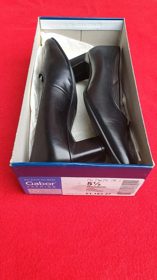 Gabor Pumps Leder schwarz 38 1/2 in Hildesheim