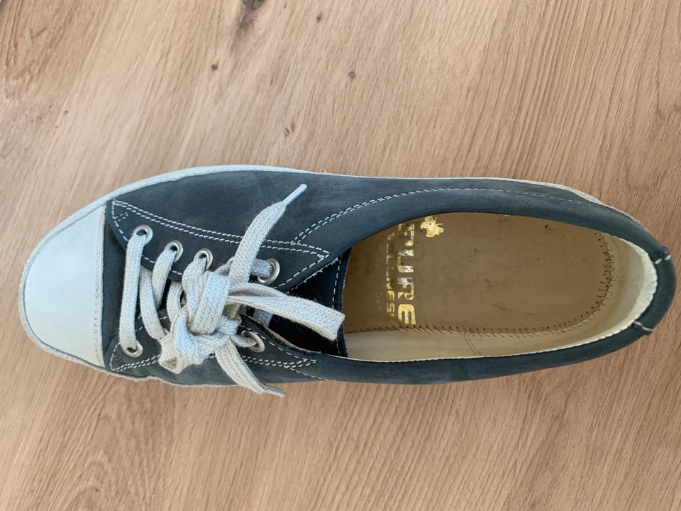 Ledersneaker von Pure Wellness Gr. 5 1/2 blau in Neuental