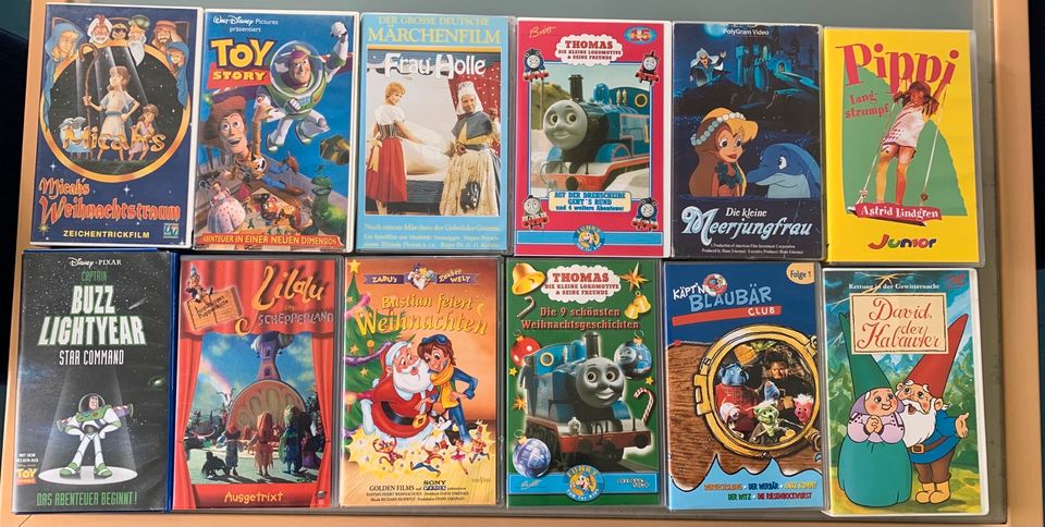 60 VHS Video Kassetten gemischt Kinder in Bobingen