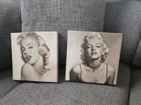 Marilyn Monroe auf Leinwand schwarz/weiß Brandenburg - Storbeck-Frankendorf Vorschau