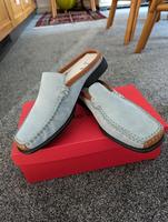 René by Ara, Mokassins, Gr. 5, 38, NEU, Velours, hellblau+Cognac Hessen - Limburg Vorschau