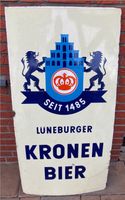 Original Emailleschild Lüneburger Kronen Bier guter Zustand Niedersachsen - Beesten Vorschau