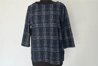 Damenpullover Gr. 44 blau weiß Karo kariert Brandenburg - Treuenbrietzen Vorschau